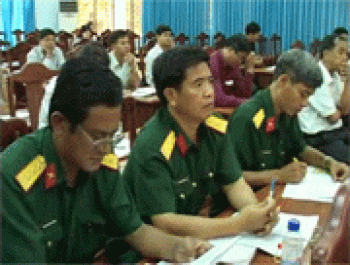 Tổng kết 10 năm thực hiện công tác đào tạo cán bộ quân sự xã, phường, thị trấn