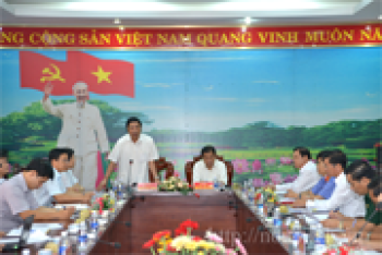Đồng chí Trưởng Ban Nội chính Trung ương làm việc tại Bình Phước
