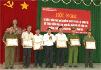 Hớn Quản sơ kết công tác phòng, chống tội phạm trong tình hình mới