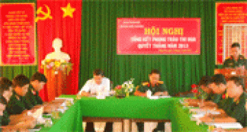 Phong trào thi đua quyết thắng phải thu hút được cả đội ngũ dân quân cơ sở