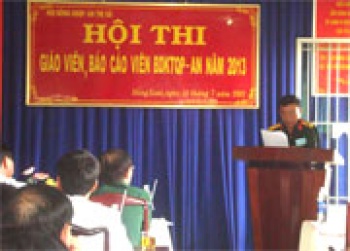 Hội thi giáo viên, báo cáo viên quốc phòng - an ninh