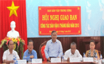 Giao ban trực tuyến công tác dân vận 6 tháng đầu năm