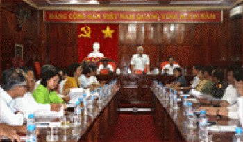Uỷ ban bầu cử tỉnh họp báo cáo sơ bộ kết quả bầu cử