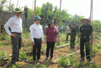 Lãnh đạo tỉnh khảo sát tình hình lốc xoáy tại huyện Bù Đốp