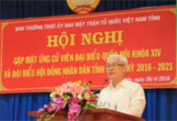Gặp mặt ứng cử viên đại biểu Quốc hội và HĐND tỉnh