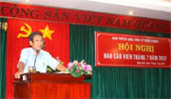 Ban Tuyên giáo Tỉnh ủy tổ chức hội nghị báo cáo viên cấp tỉnh tháng 7/2017
