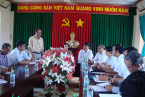 The Central Commission for People  Mobilization Work has a working session with Dong Nai leadership and talks about the situation of ethnic groups and about ethnic minority affairs