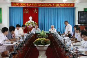 The Delegation of the Central Party Secretariat Pays a Working Visit to Dong Nai Party Committee