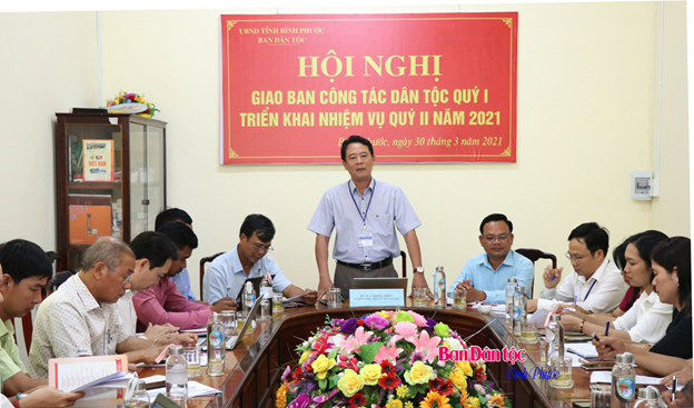 Giao ban công tác dân tộc quý I, phương hướng nhiệm vụ quý II, năm 2021