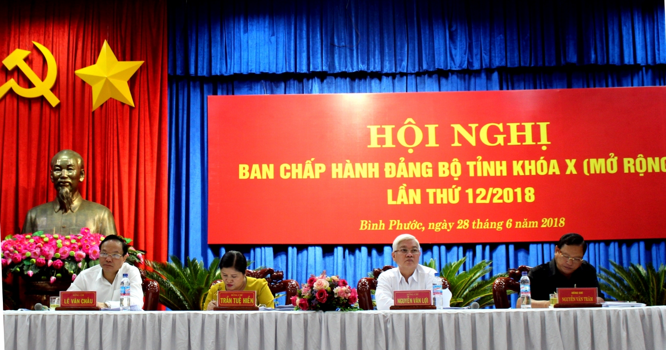 Hoi nghi BCH dang bo tinh