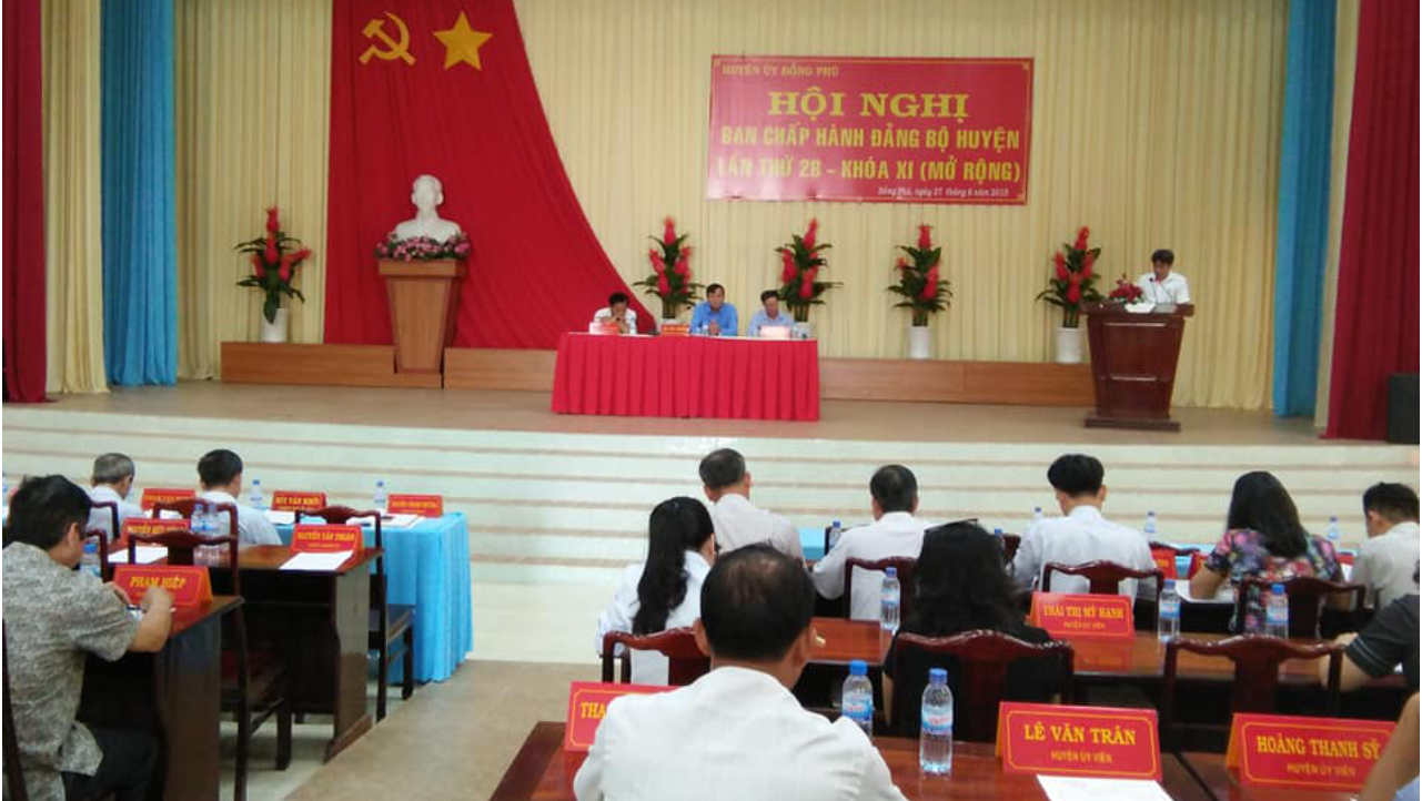 hoi nghi dang bo huyen dong phu