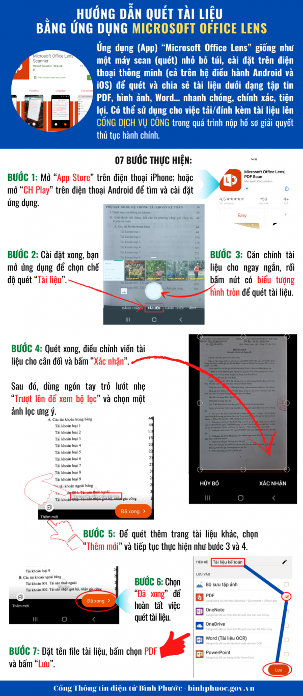 huong dan quet tai lieu bang microsoft office lens