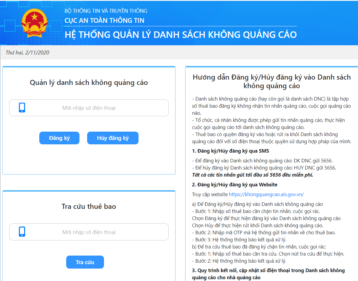 He thong QLDS khong quang cao