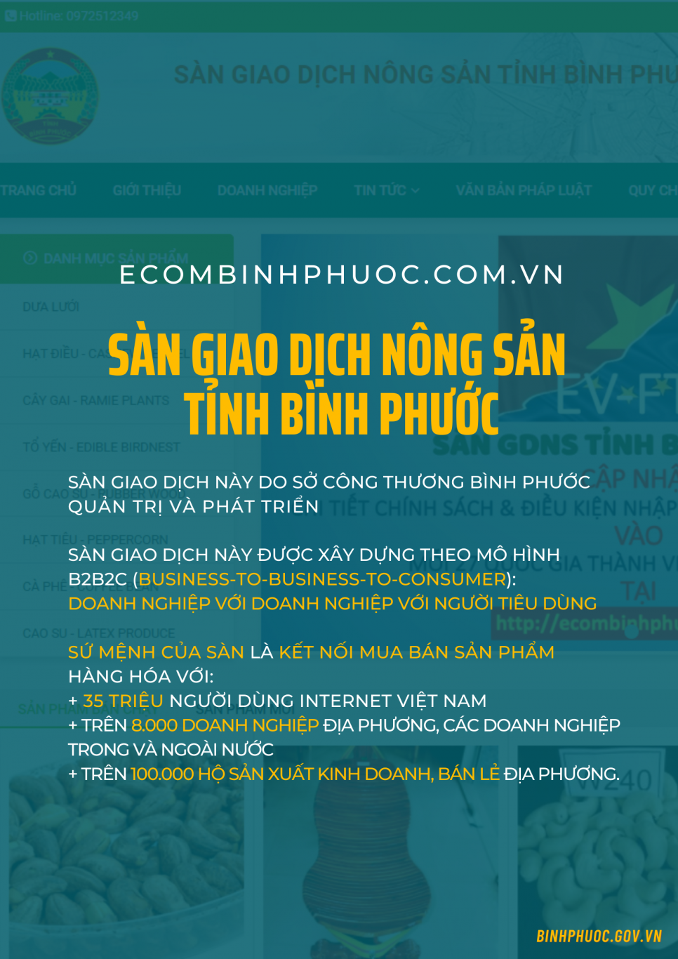 San giao dich nong san tinh BP