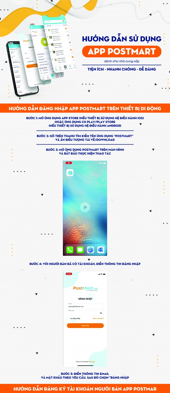 Hướng dẫn App Postmart 0
