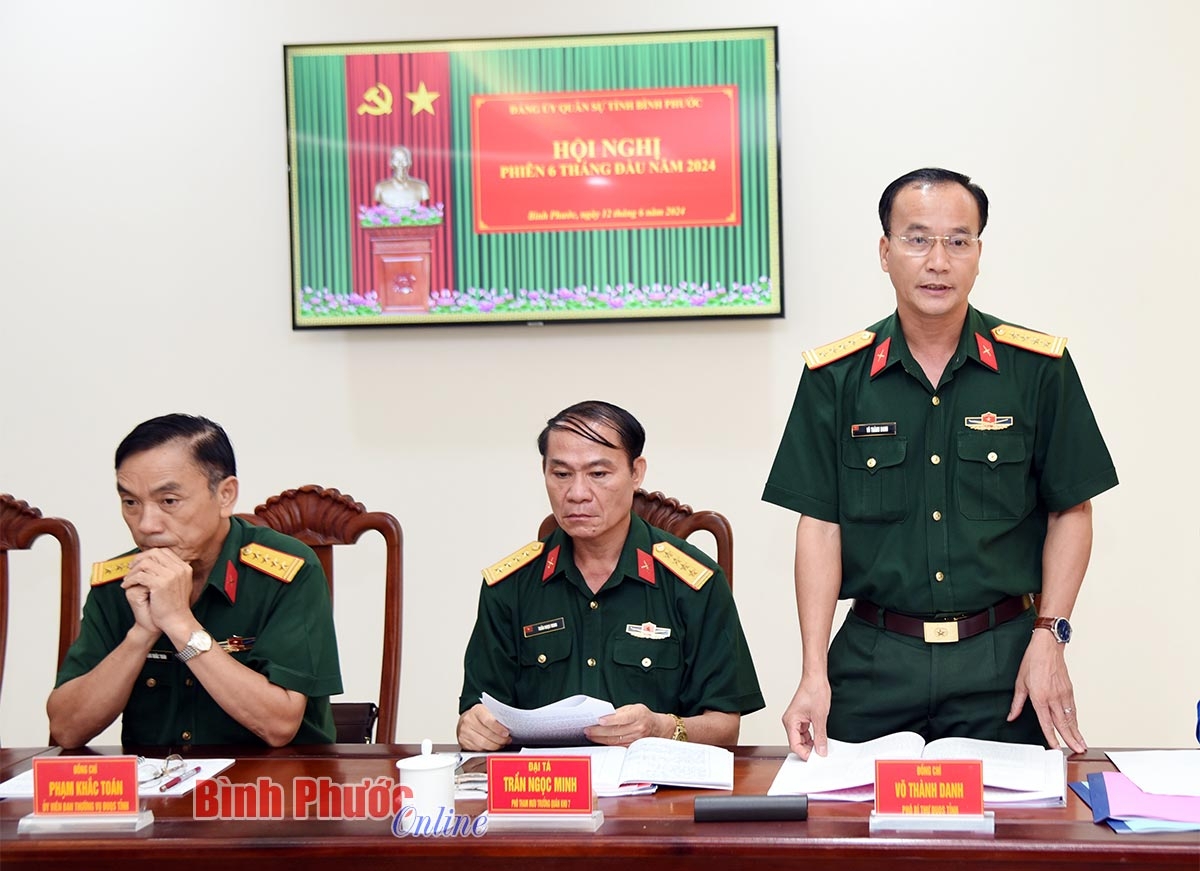 5 dai ta vo thanh danh uy vien ban thuong vu tinh uy chi huy truong bo chi huy quan su tinh bao cao tom tat ket qua 13421112062024