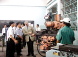 Rhône-Alpes delegation was visiting Dong Nai Secondary Technical School.