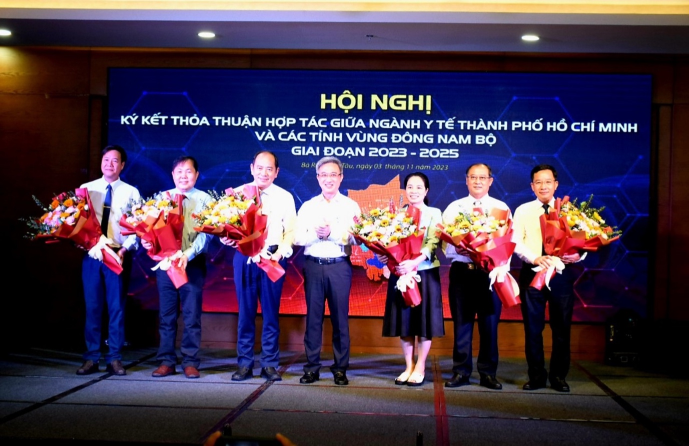 Sở Y tế các tỉnh, thành vùng Đông Nam bộ tổ chức ký kết thoả thuận hợp tác giai đoạn 2023 - 2025